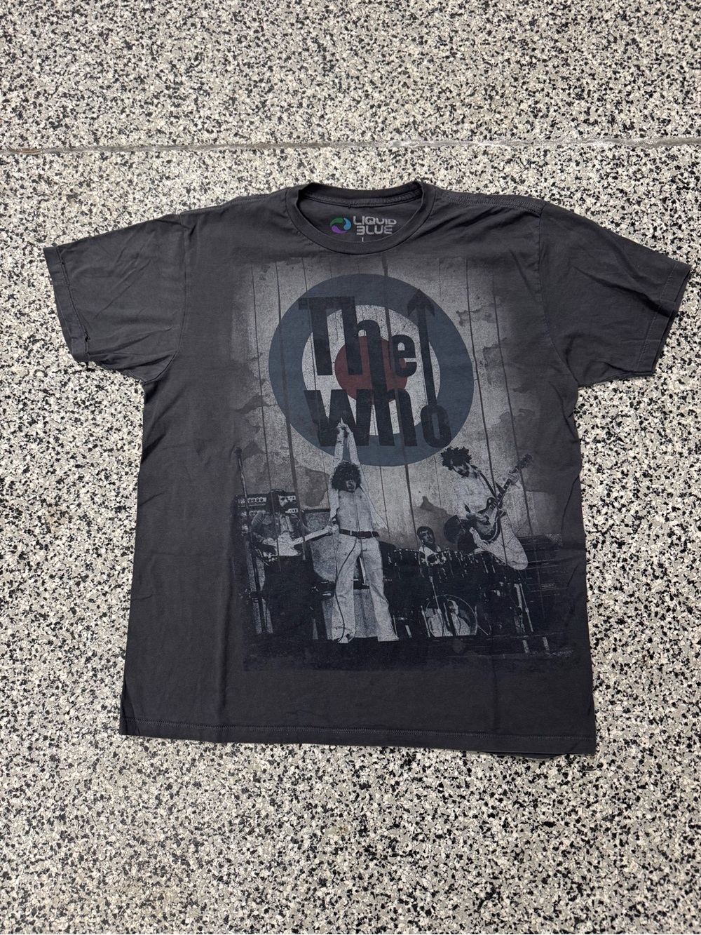 Liquid Blue The Who Gray Graphic Band Tee